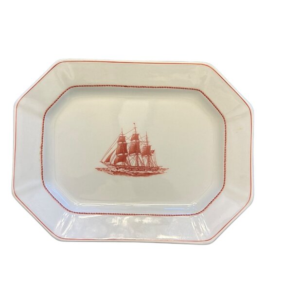 Wedgwood Georgetown Collection Ann McKim 1833 Flying Cloud Octagonal Platter - Picture 1 of 6